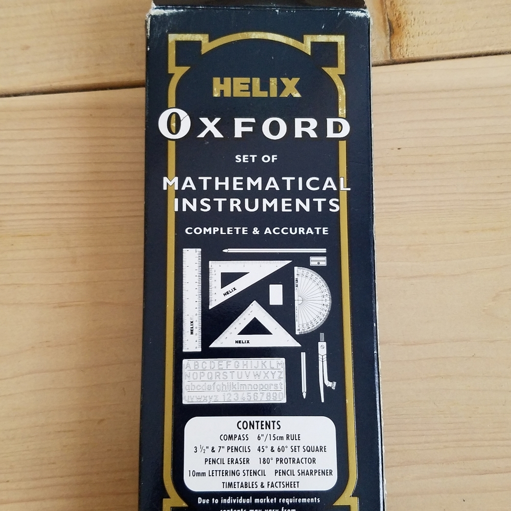 Helix Oxford Mathematical Instruments Tin Box - Picture 5 of 6
